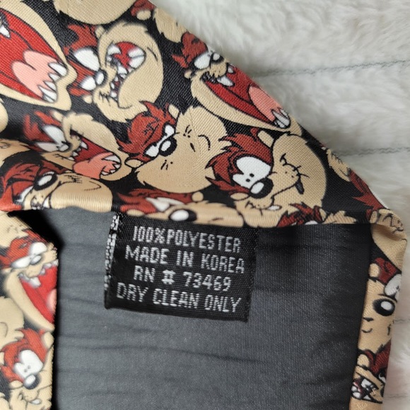 Lot of 2 Looney Tunes Mania Novelty Ties – Taz & Porky Pig Cartoon Neckties - Picture 5 of 6